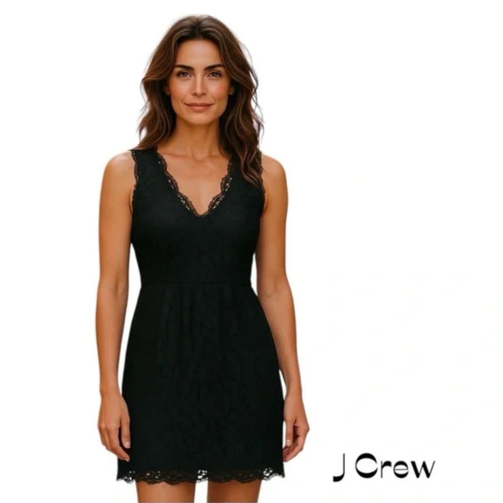 J Crew Black Lace Dress